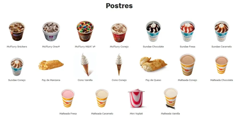 McDonald’s Menú