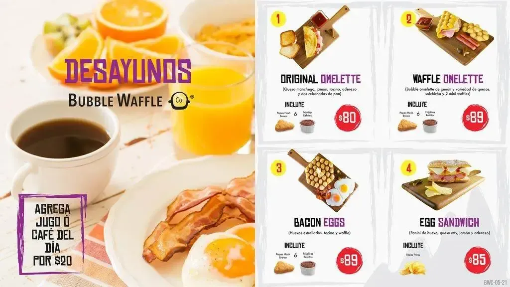 Bubble Waffle Tea Precio