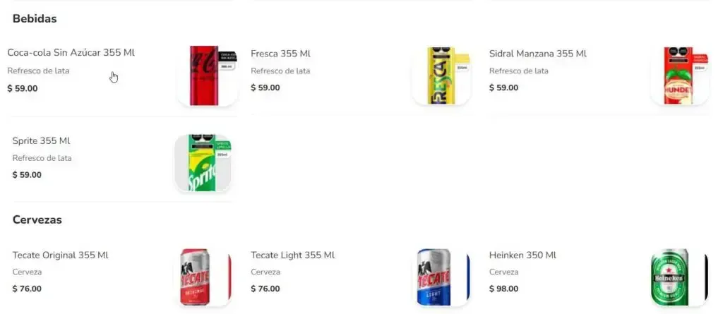 Hooters Bebidas Menú