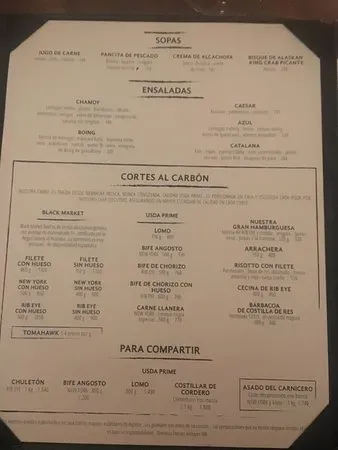 Rosa Negra Bebidas Menu