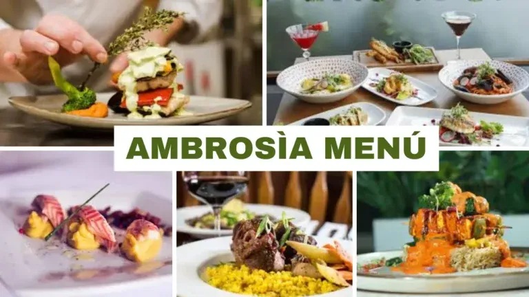AMBROSÌA Menú