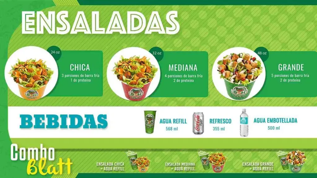 Blatt Salat Haus Bebidas Precio