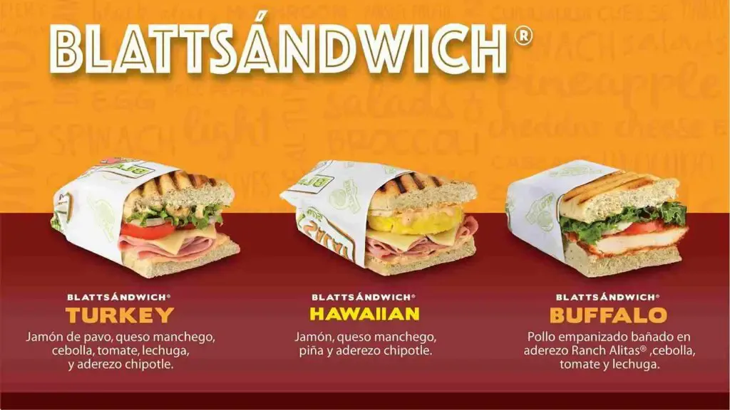 Blatt Salat Haus Blattsándwich Menú con Precio