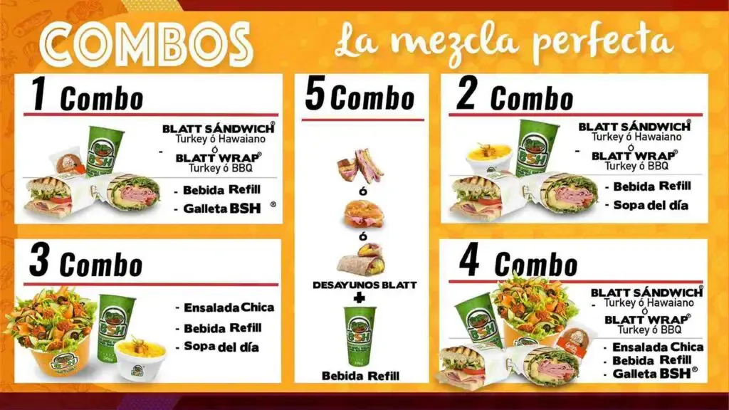Blatt Salat Haus Combos Menú