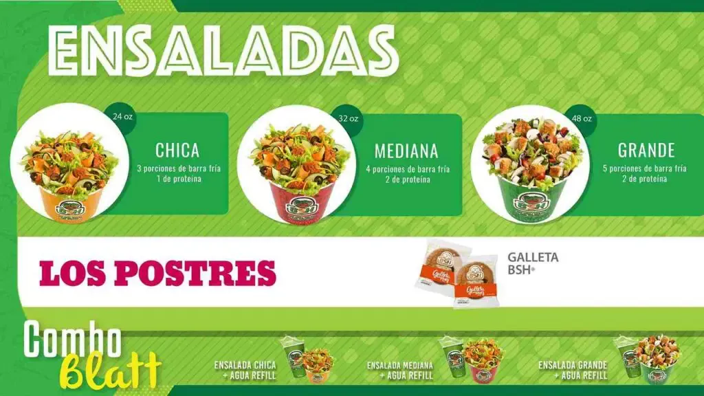 Blatt Salat Haus Ensaladas Menú y Precio