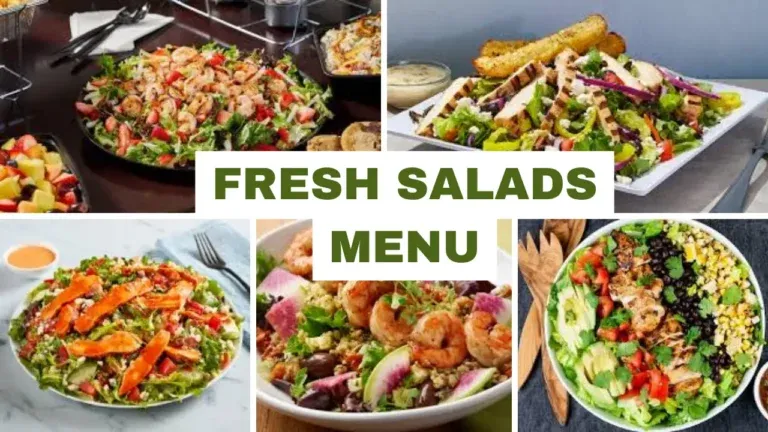 Fresh Salads Menú