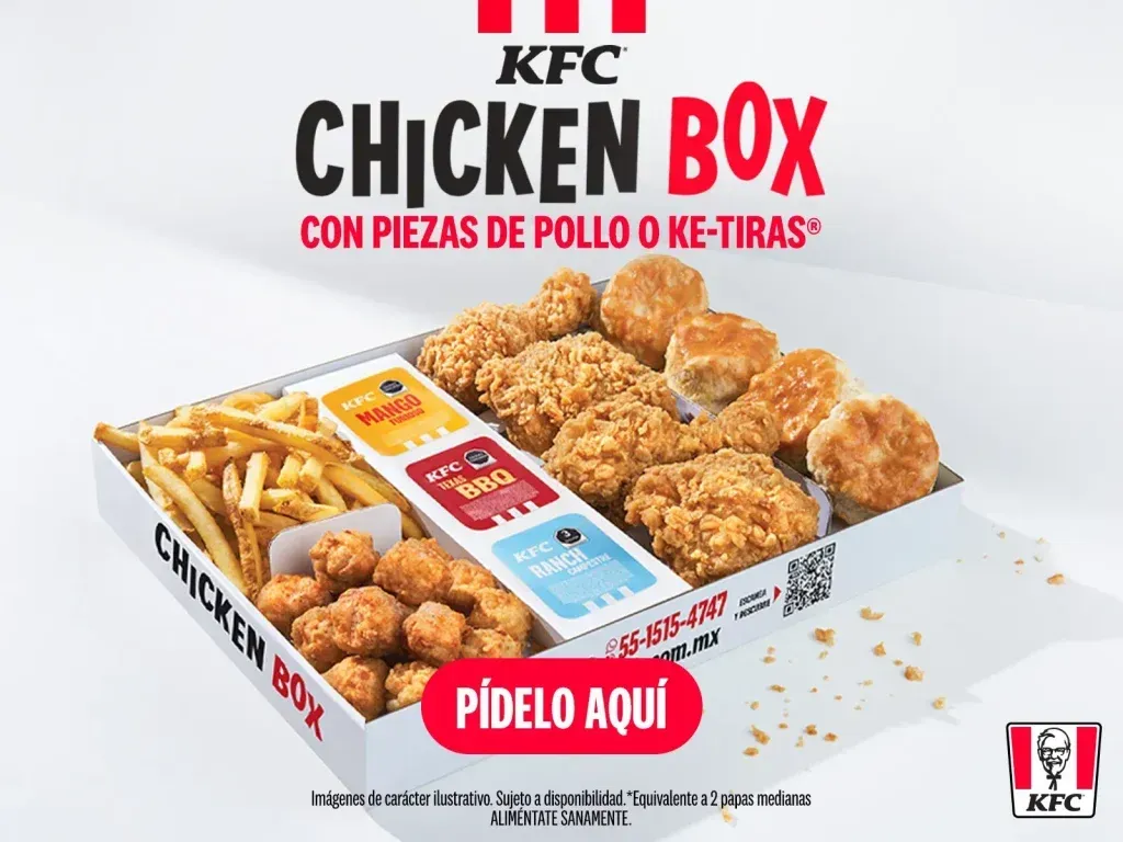 KFC México Menú Precio Para Dos