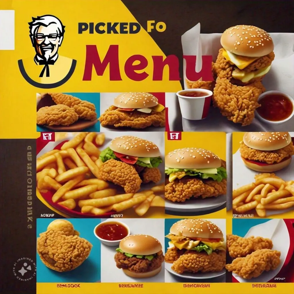 KFC menu Picked For You Precios