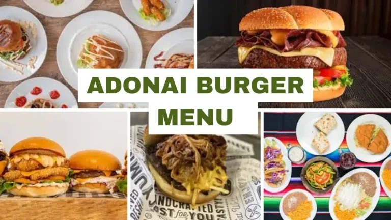 Adonai Burger Menú