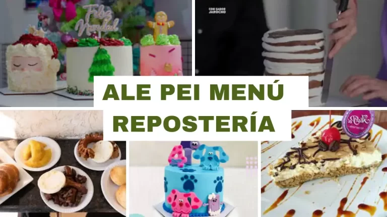 Ale Pei Repostería Menu
