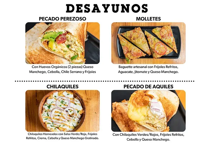 Menú de Desayunos Frutos Prohibidos