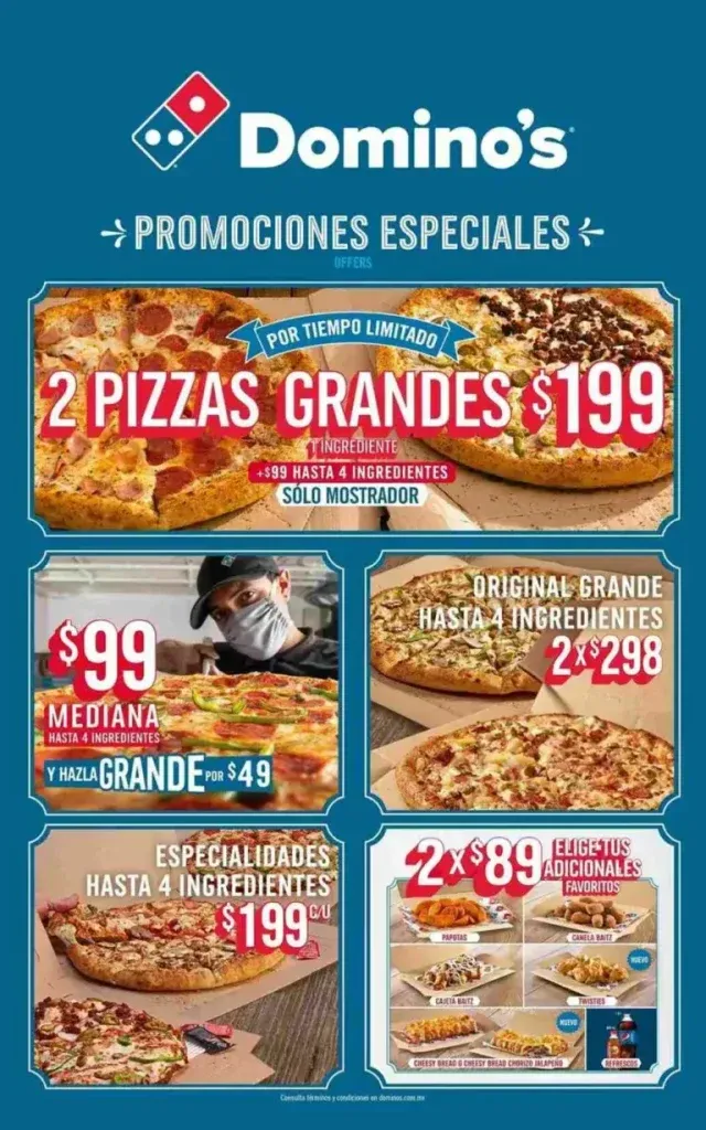 Domino’s Pizza Especialidades Menú