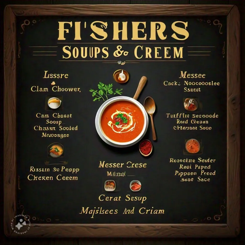 Fishers Sopas y Crema Menú